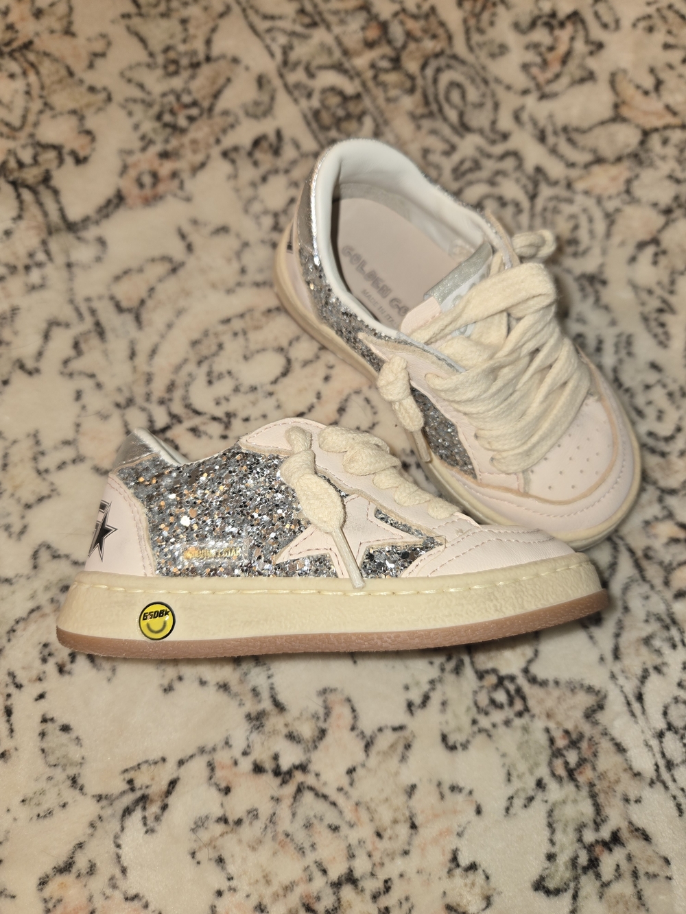Golden Goose Baby Girl's, Little Girl'sBallstar Glitter Leather Sneakers
